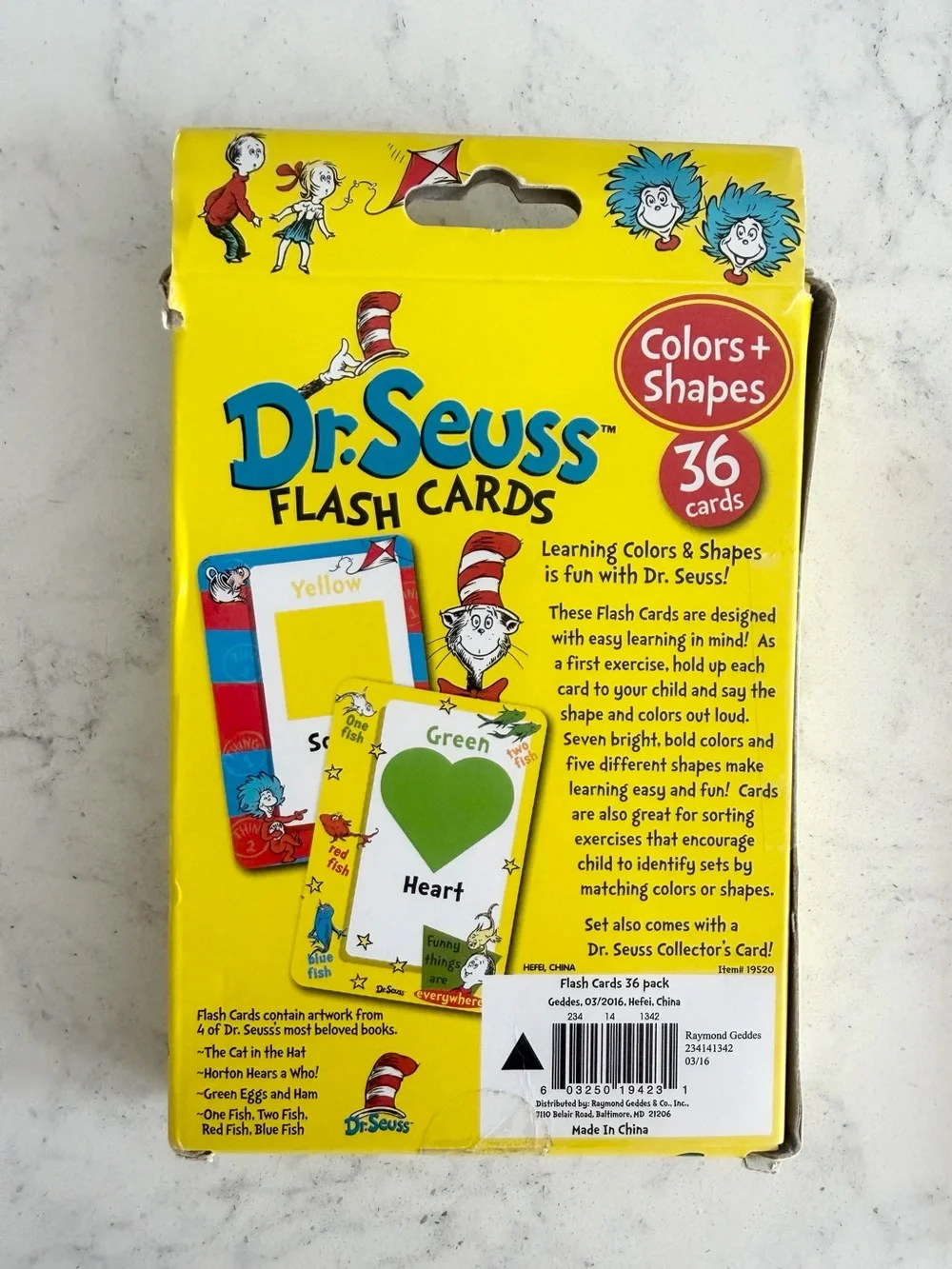 Kid’s Activities: Colors and Shapes Flashcards, Lace-Up Activity Set